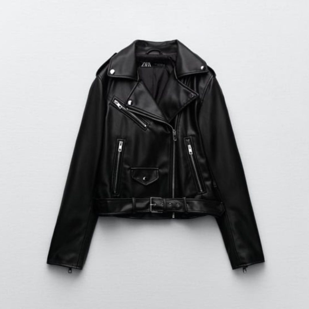 Zara Faux Leather Moto Jacket